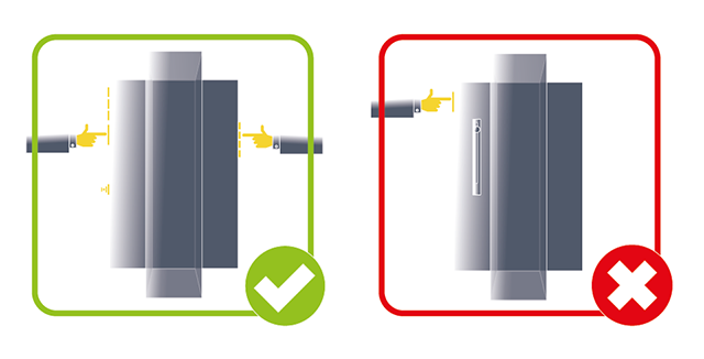 Dual controls make the autoclave usable from both sides.