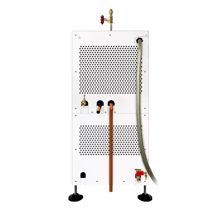Vista trasera: generador de vapor compacto de 24 kW a 48 kW